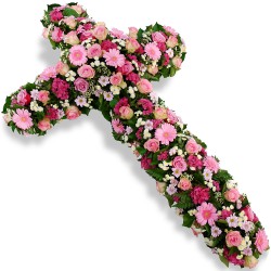 CROIX DE FLEURS DEUIL LA RÉUNION STAUROS