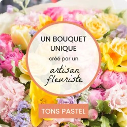 BOUQUET DEUIL MULTICOLORE DU FLEURISTE LA RÉUNION