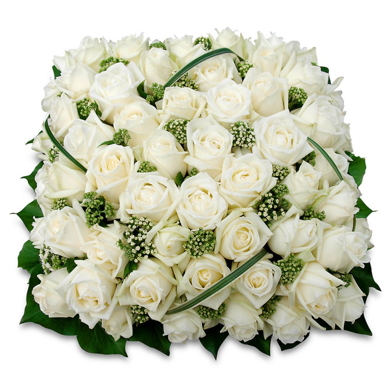 COUSSIN DE FLEURS DEUIL LA RÉUNION HOMMAGE COUSSIN DE FLEURS DEUIL LA RÉUNION HOMMAGE